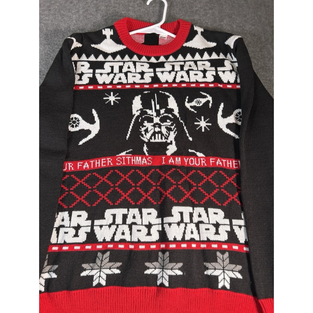 Star Wars I AM YOUR FATHER SizeLarge Ugly Christmas Sweater Darth Vader Med - Picture 1 of 5